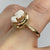 Cameo Oval Ring 9ct 9k Yellow Gold - Size P 1/2