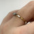 Antique Diamond Tilogy Platinum Setting 18ct 18k Yellow Gold - Size O