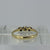 Antique Diamond Tilogy Platinum Setting 18ct 18k Yellow Gold - Size O