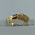 Yellow Topaz Pave Set Curved Chunky Wishbone Ring 18ct 18k Yellow Gold  - Size O