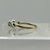 Diamond .05ct Solitaire Two Tone Twist Ring 9ct 9k Yellow Gold - Size L