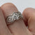 Diamond 0.10ct Ornate Quilt Style Band Ring 9ct 9k White Gold  - Size N