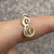 E Initial Script Pendant or Charm 9ct 9k Yellow Gold