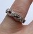 Diamond .10ct Knot Style Ring 9ct 9k White Gold  - Size J