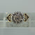 Diamond Cluster With Heart Shoulder Detail Ring 9ct 9k Yellow Gold - Size M