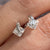 White Gold Princess Cut CZ Fancy Stud Earrings 9ct 9k 375