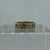 CZ Bark Finish Band Ring 9ct 9k Yellow Gold - Size N