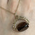 Smoky Quartz Victorian Style Swivel Fob Pendant 9ct 9k Yellow Gold