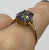 Mystic Topaz & Diamond Ring 9ct 9k Yellow Gold - Size P 1/2