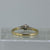 Antique Diamond .15ct Platinum Set Engagement Ring 18ct 18k Yellow Gold - Size P