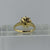 Sapphire & Diamond Daisy Flower Ring 18ct 18K Yellow Gold - Size K