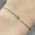 Celtic Design Dainty Chain Bracelet 9ct 9k Yellow Gold - 7" Inches