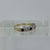 Sapphire & Diamond Half Eternity Ring 9ct 9K Yellow Gold - Size H 1/2