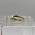 Diamond .20ct Channel Set Wishbone Ring 9ct 9k Yellow Gold - Size N