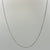 Fine Curb Chain Necklace 18ct 18k White Gold - 20" Inches