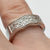 Diamond Wave Pave Set Band Style Ring 9ct 9k White Gold  - Size N