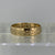 Dotted Wedding Band Ring 'Laura & Daniel' Engraving 9ct Yellow Gold - Size H