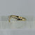 Diamond Wishbone Curve Ring 9ct 9K Yellow Gold - Size P