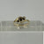 Sapphire & Diamond Trilogy Twist Crossover Ring 9ct 9k Yellow Gold - Size G 1/2