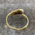 Diamond Trilogy Art Deco Bypass Platinum Ring 18ct 18k Yellow Gold - Size O