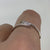 Diamond Trilogy Bypass Ring 9ct 9K White Gold - Size O