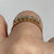 Half Eternity CZ 7 Stone Stacking Ring 9ct 9k Yellow Gold - Size P