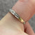 Diamond Pave Set Half Eternity Ring 9ct 9k Yellow Gold - Size N 1/2