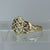 Gold Filigree Celtic Pattern Ring 9ct 9k Yellow Gold  - Size N