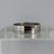 Ribbed Wedding Band Ring 9ct 9k White Gold - Size T