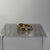 Diamond Croissant Band Ring 9ct 9k Yellow Gold - Size M