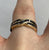 Sapphire Channel Set Twist Crossover Ring 9ct 9k Yellow Gold  - Size K