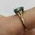 Mystic Topaz & Diamond Ring 9ct 9k Yellow Gold - Size P 1/2