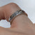 Diamond Swiss Set Zig Zag Cut Out 950 Platinum Band  Ring  - Size K