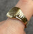 Signet Engraved Ring 9ct 9k Yellow Gold - Size V