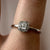 Diamond .12ct Cluster Halo Engagement Ring 9ct 9k White Gold - Size N