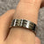 Ribbed Wedding Band Ring 9ct 9k White Gold - Size T