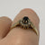 Sapphire & Diamond Halo Ring 9ct 9k Yellow Gold - Size P