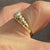 Diamond Twist Croissant Ring 9ct 9k Yellow Gold - Size K