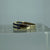 Sapphire Channel Set Twist Crossover Ring 9ct 9k Yellow Gold  - Size K