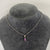 Pink Sapphire & Diamond Pendant 9ct 9k White Gold