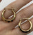 Creole Geometric Hoop Earrings 9ct 9k Yellow Gold