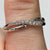 Diamond Pave Set Twist Ring 9ct 9k White Gold - Size L