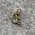 D Initial Script Pendant or Charm 9ct 9k Yellow Gold