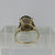 Smoky Quartz Retro Cocktail Ring 9ct 9k Yellow Gold - Size N