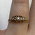 Antique Old Cut Diamond Boat Ring 18ct 18K Yellow Gold - Size K