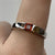 Square Cut Garnet Solitaire Ring 9ct 9K White Gold - Size R