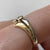 Champagne Fancy Diamond Two Tone Ring 9ct 9k Yellow Gold - Size O