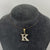 CZ Letter K Pendant 9ct 9k Yellow Gold