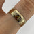 Engraved Pattern Band Ring 9ct 9k Yellow Gold - Size Q 1/2