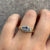 Tanzanite & Diamond Cluster Ring 9ct 9k Yellow Gold - Size P